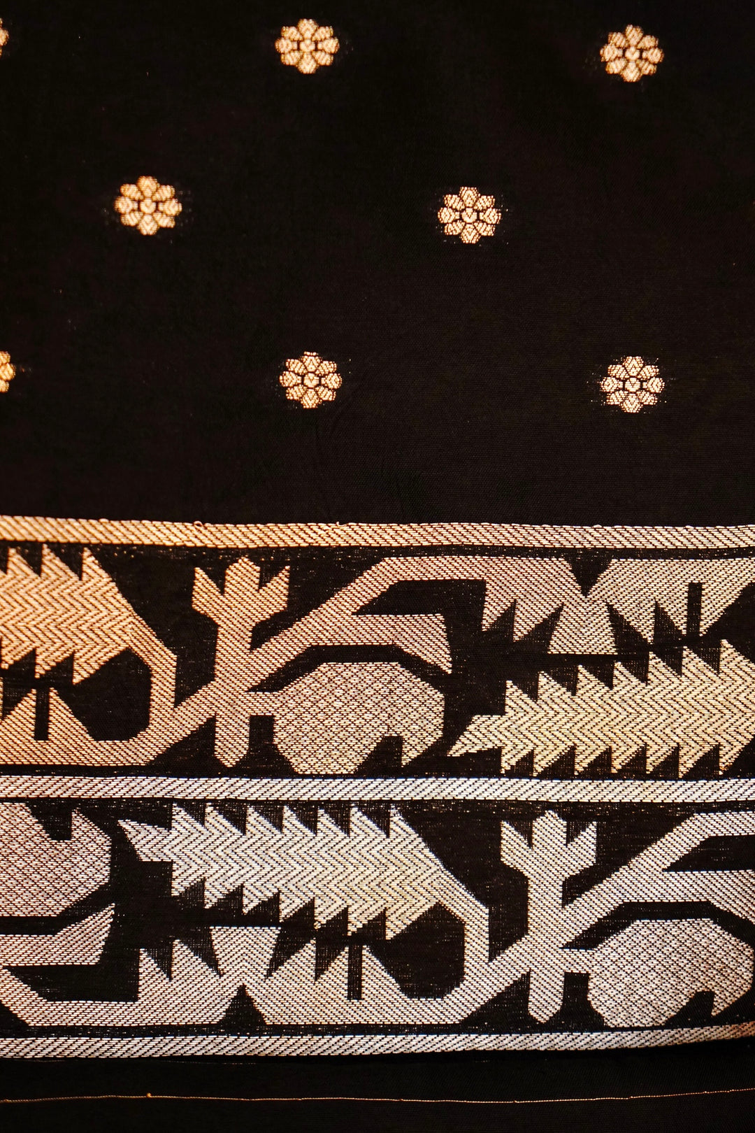 Opulent Black Nita Ambani Inspired Munga Crepe Birds Motif Cocktail Saree Collection