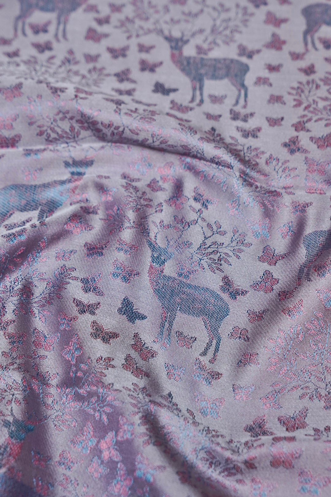 Mauve Handwoven Pure Banarasi Tanchoi Silk Saree