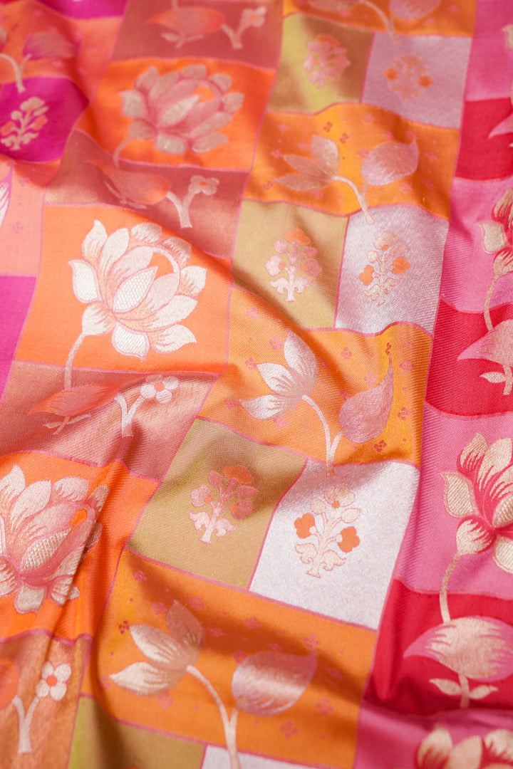 Handwoven Banarasi Pure Katan Silk Meenakari Rangkaat Saree