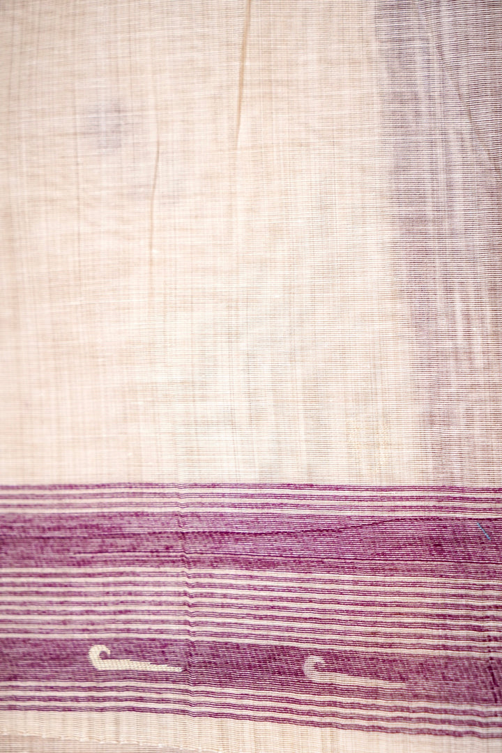 Elegant White Cotton Silk Saree with Thread Zari Bootidar Weave Jamdani Inspired Pallu Blouse