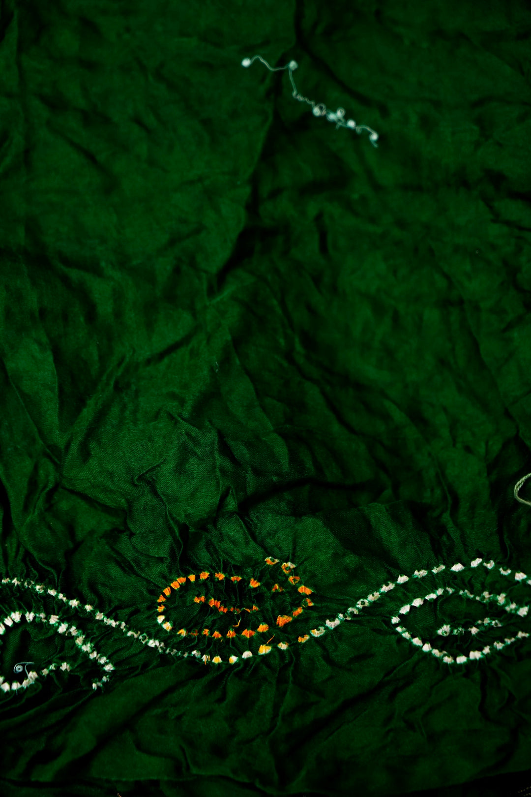 Pure Bottle Green Gajji Silk Gharchola Saree – Regal Gujarati Heritage