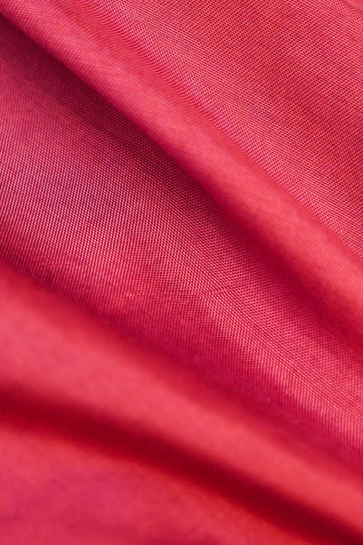 Banarasi Chanderi Tussar Silk Suit with Pink Contrats Dupatta