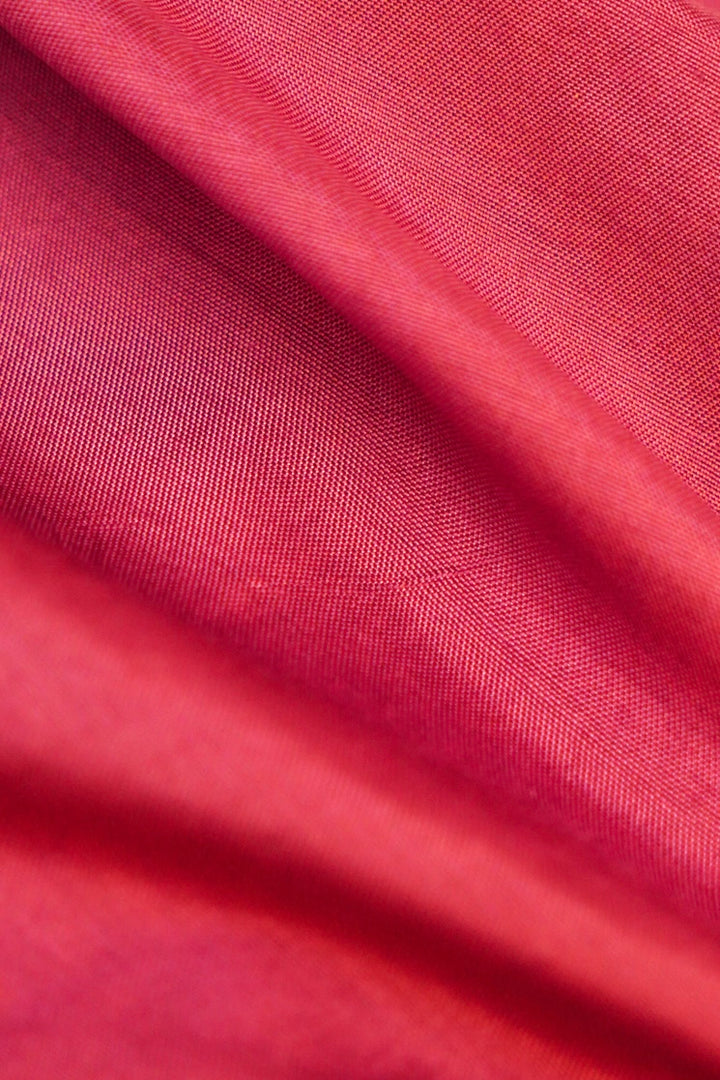 Banarasi Chanderi Tussar Silk Suit with Pink Contrats Dupatta