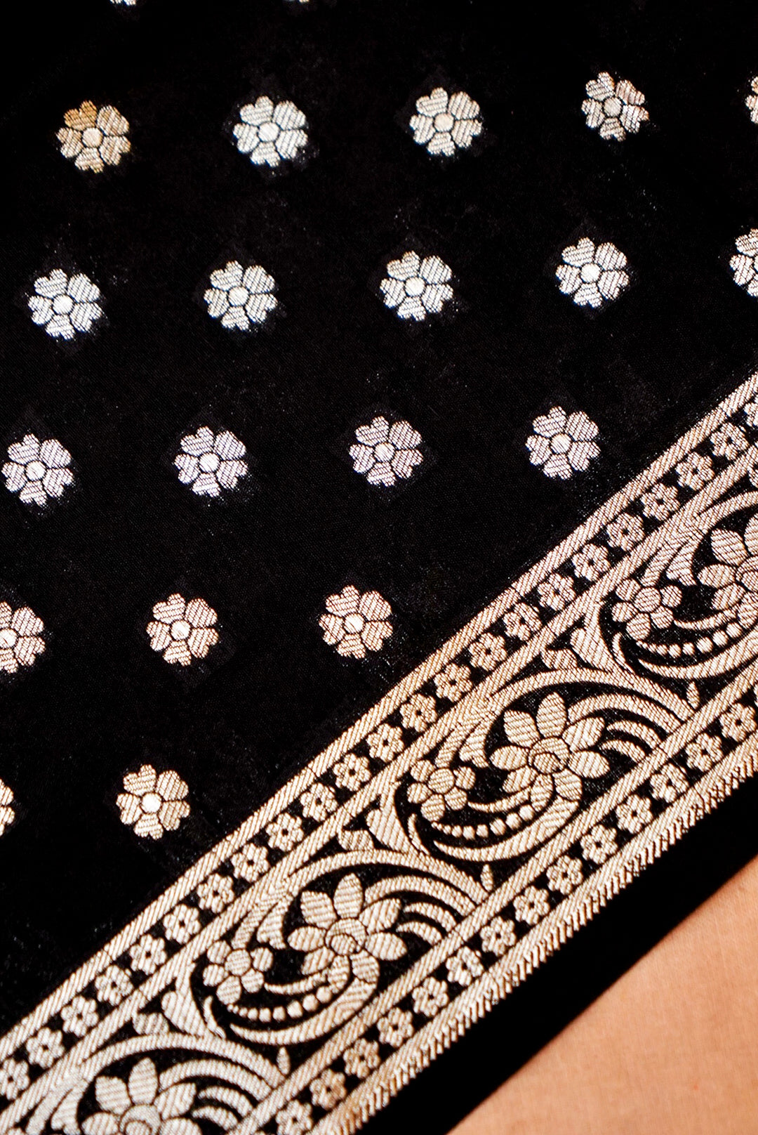 Black Banarasi Silk Jaal Suit with Banarasi Booti Dupatta