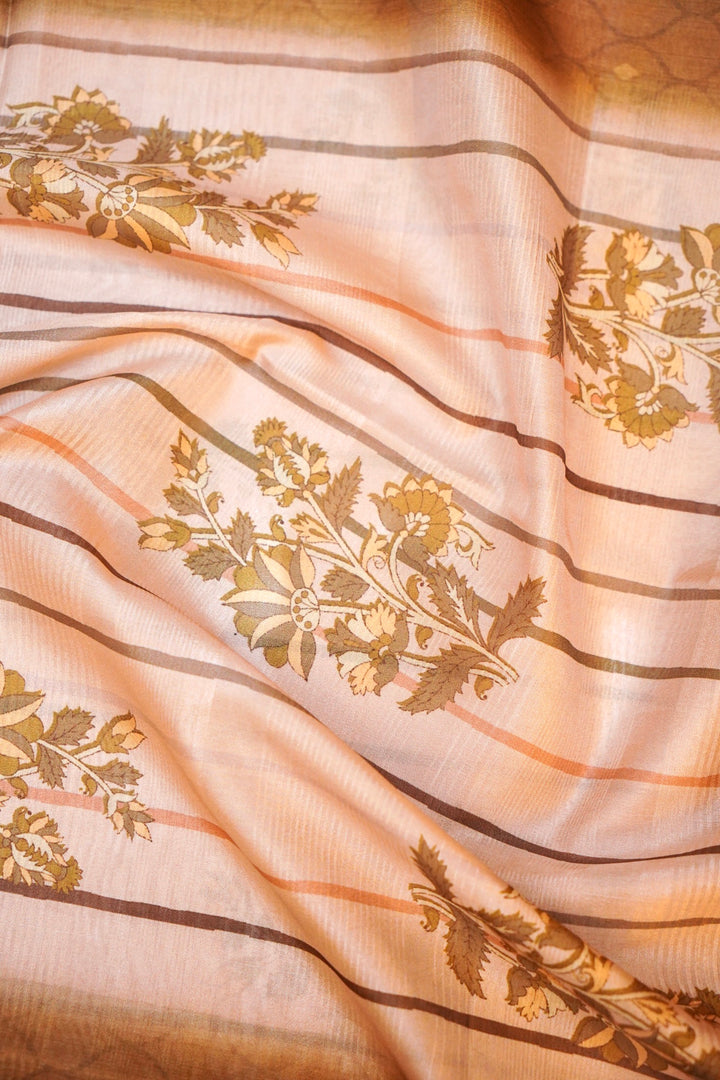 Banarasi Chanderi Tussar Silk Suit for Haldi Ceremony