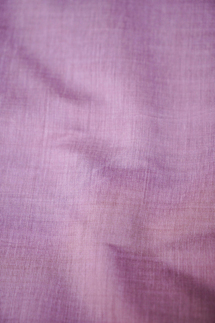 Pure Cotton Unstitched Suit Set – Pastel Lilac &amp; Meenakari Dupatta