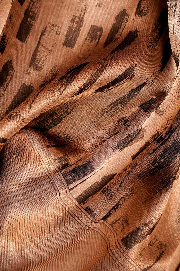 Midnight Royale – Black Banarasi Silk Organza Brocade Saree