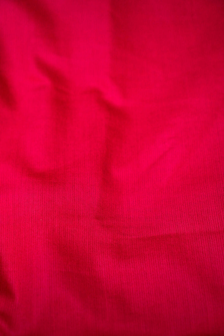 Pink Bridal Handloom Raw Silk Suit with Pitta Zari Embroidery