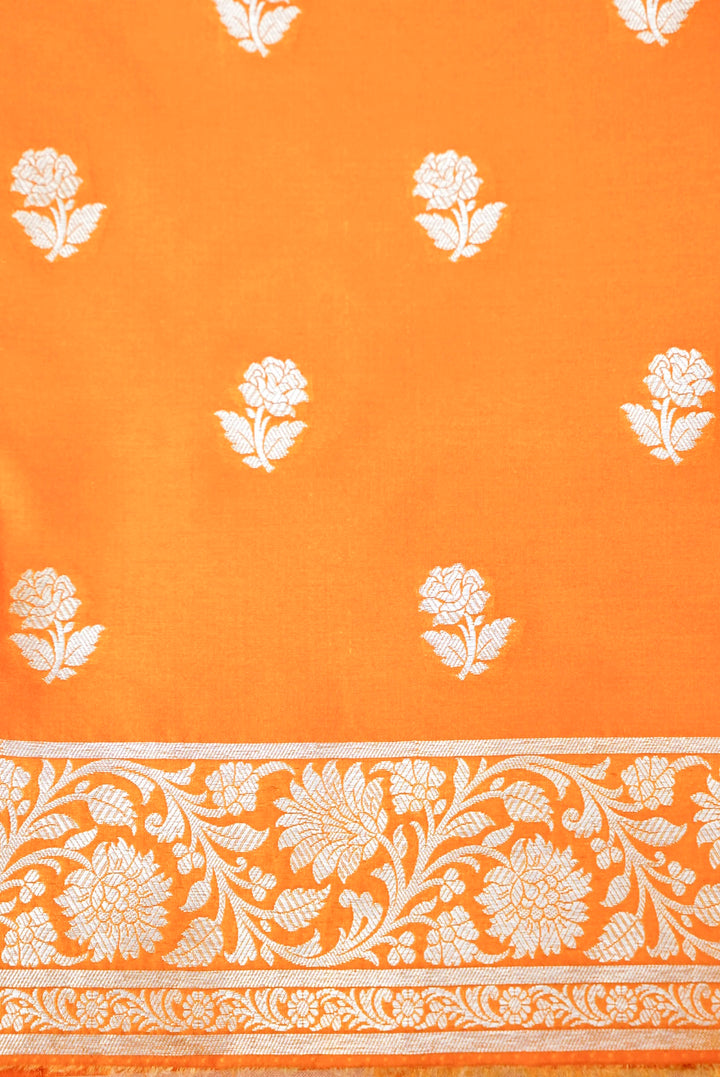 Yellow Haldi Ceremony Banarasi Silk Bootidar Suit with Jaal Dupatta