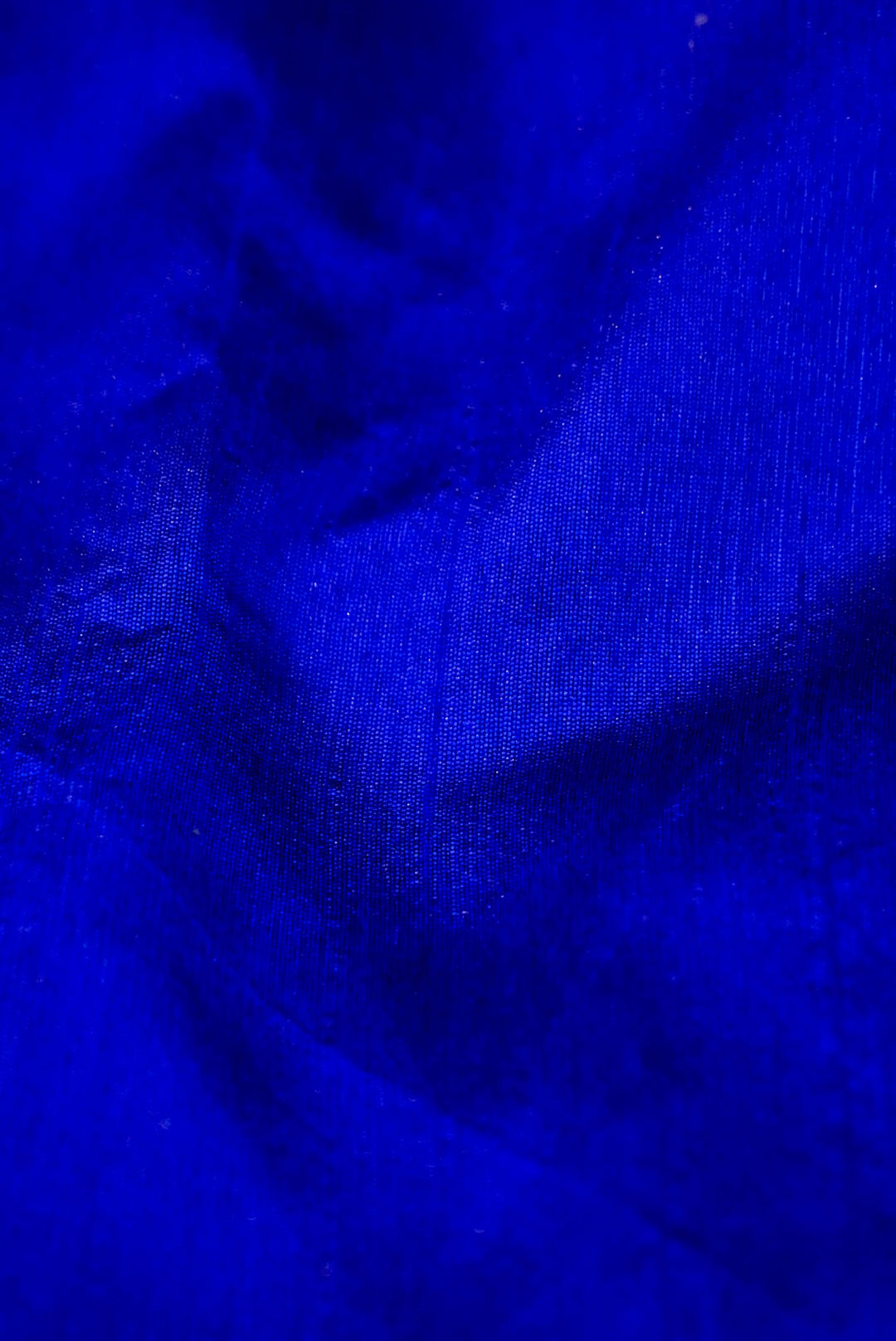 Royal Blue Handloom Raw Silk Suit with Organza Dupatta