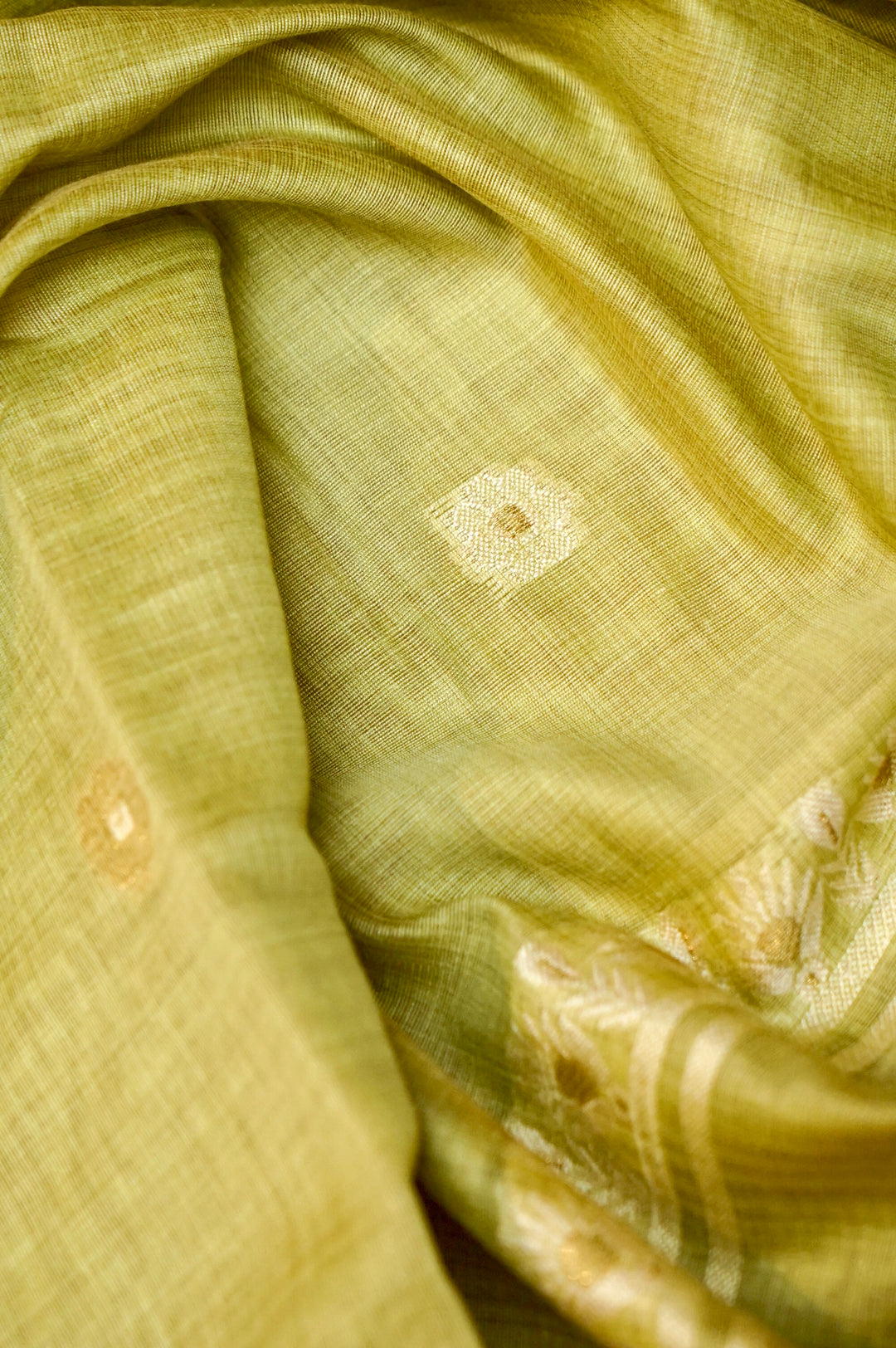 Pistachio Green Cotton Unstitched Suit Set