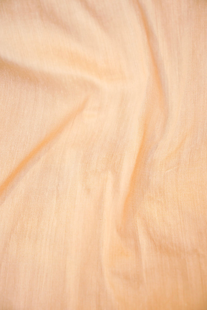 Rose Gold Pure Chanderi Tissue Silk Suit with Handcrafted Elegance