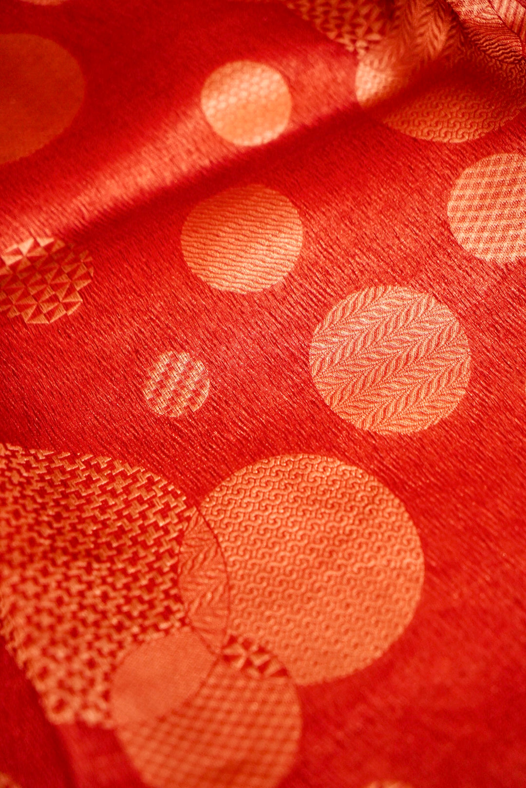 Red Pure Organza Silk Saree with Brocade Organza Body and Silk Border