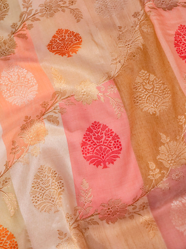 Handwoven Banarasi Kadwa Pure Katan Silk Rangkaat Saree View 4