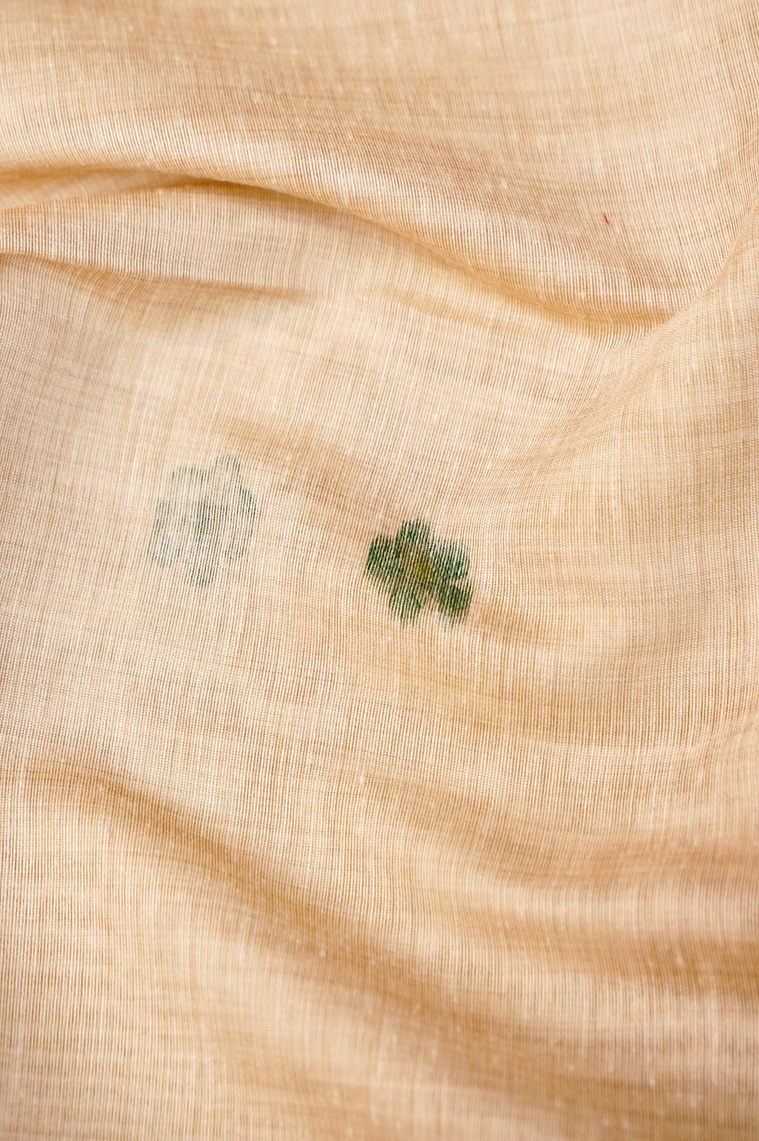 Off White Floral Woven Unstitched Suit Set with Bird Motif Dupatta in Soothing Green Tones