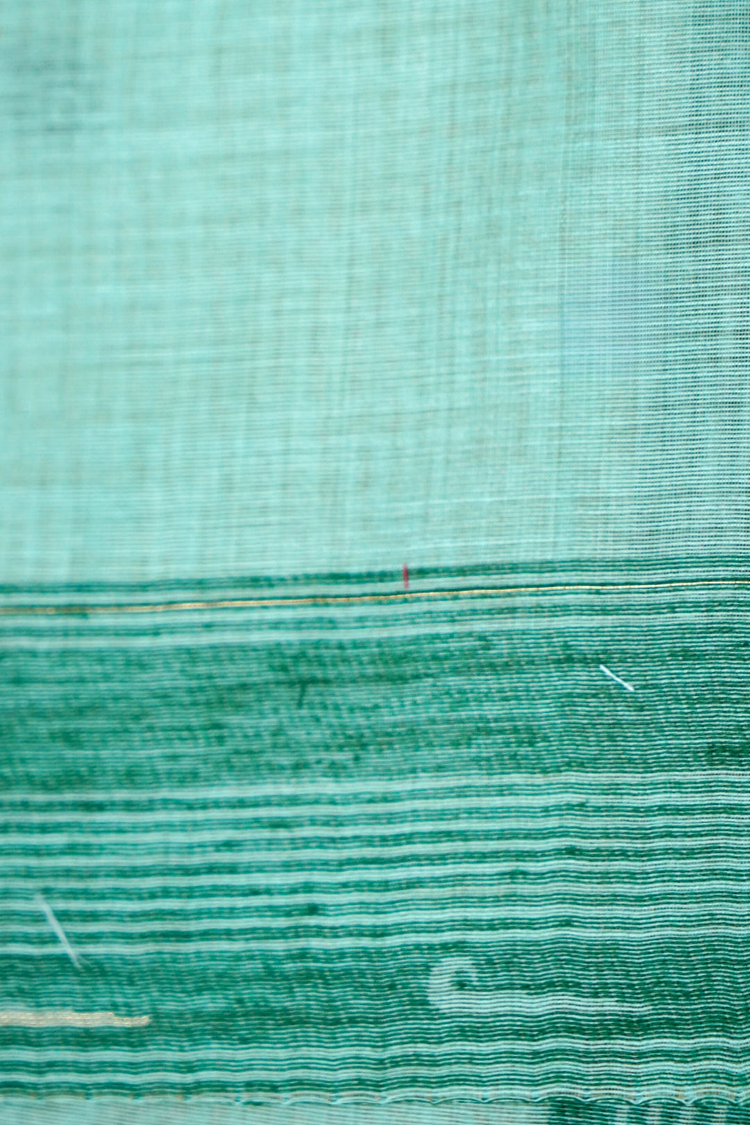 Graceful Sea Green Cotton Silk Saree with Zari Bootidar Weave Jamdani Inspired Pallu Blouse