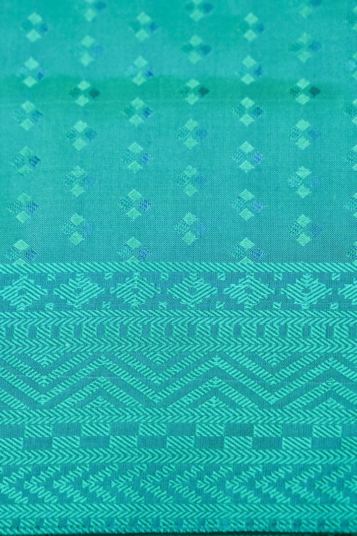 Sage Green Handwoven Pure Banarasi Tanchoi Silk Saree