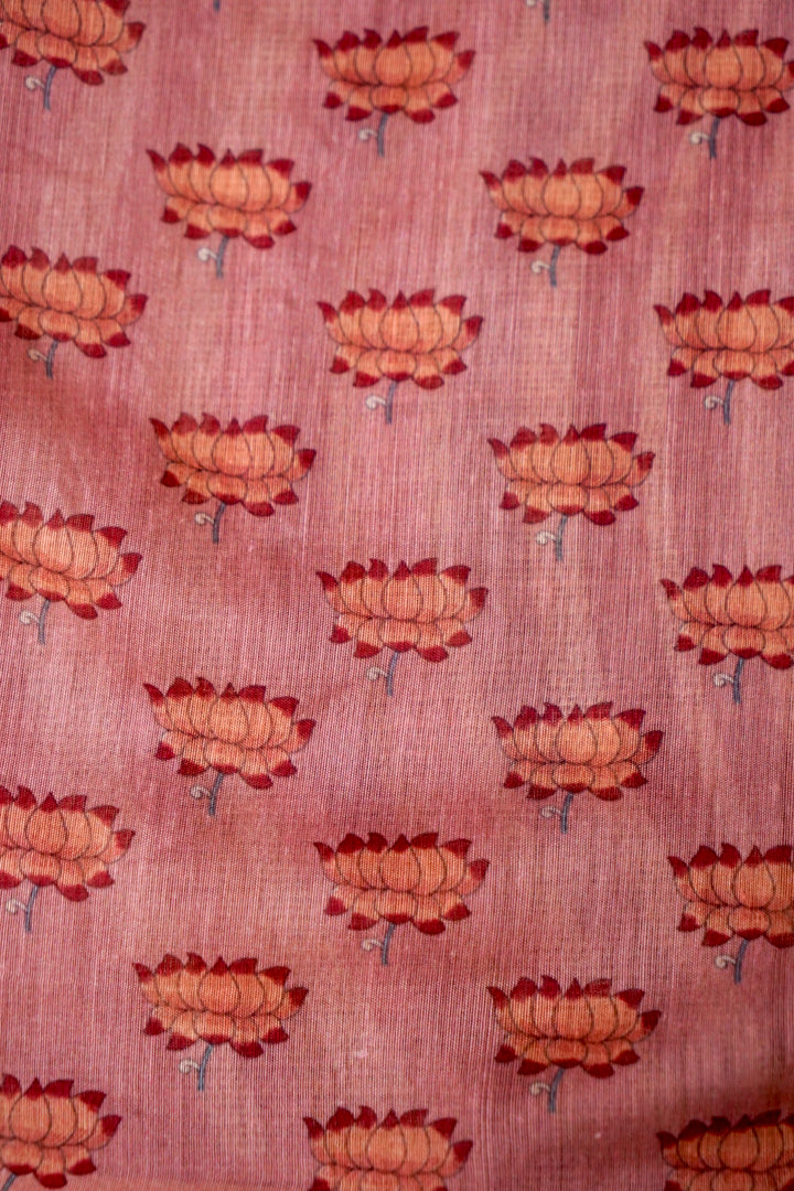 Artistic Kota Check Saree with Multicolor Leheriya Aari Tari Work Kalamkari Pichwai Pallu Blouse