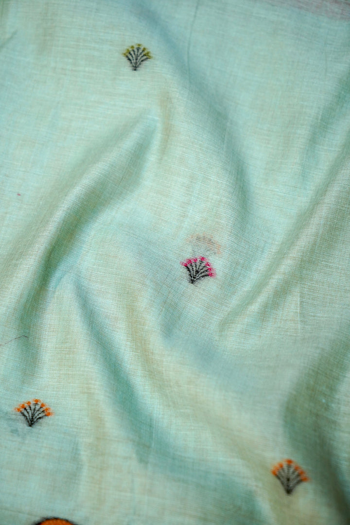 Sky Bloom Cotton Unstitched Suit Set