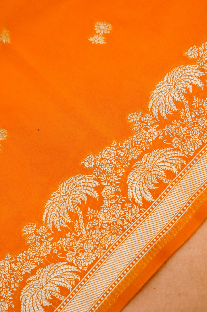 Yellow Banarasi Katan Silk Suit Set for Haldi Ceremony