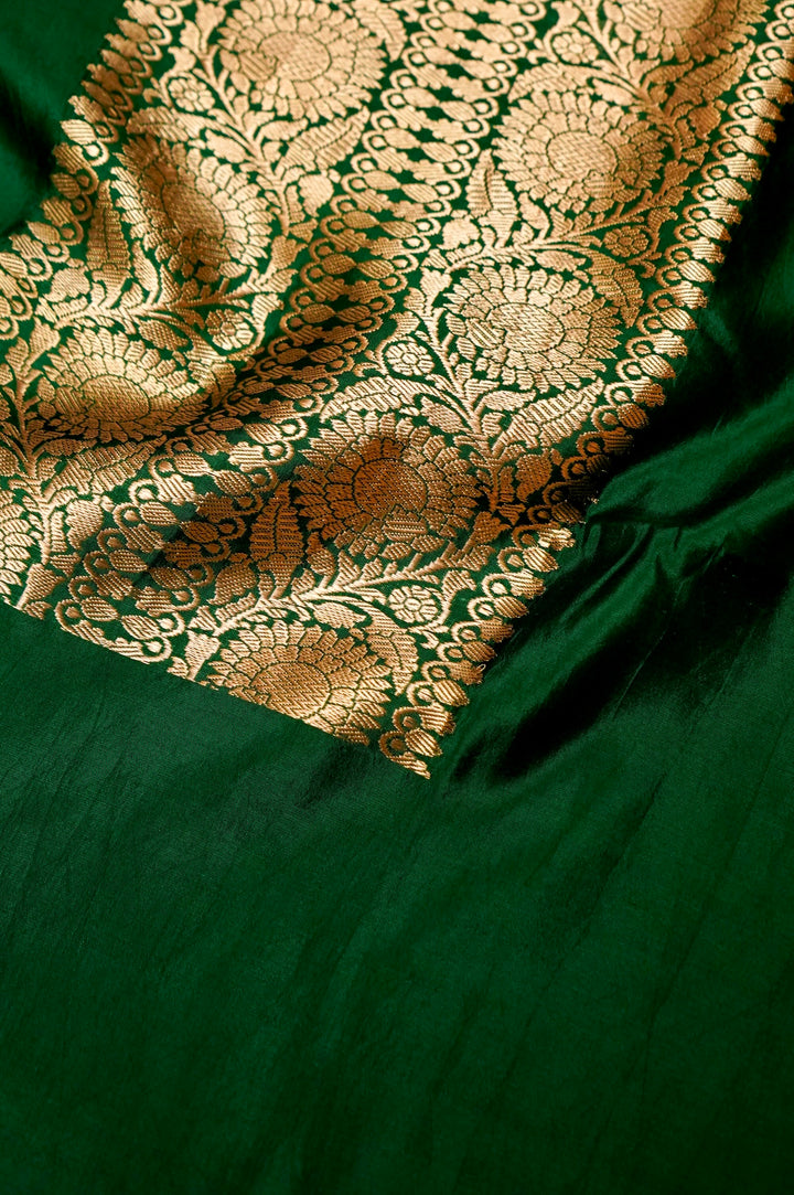 Elegant Green Katan Silk Cord Set for Festive and Traditional Occasions View 3