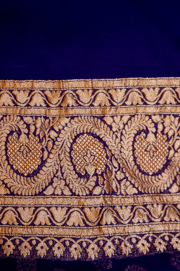 Violet Bootidar Elegance Khaddi Georgette Saree View 8