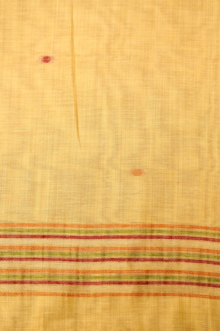Radiant Pastel Yellow Meenakari Bird Cotton Silk Suit Set
