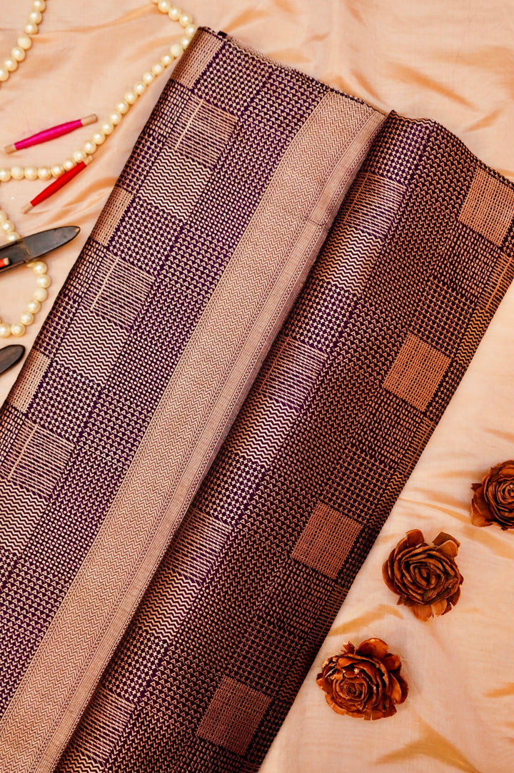 Handwoven Banarasi  Pure Katan Satan Silk Contemporary Saree