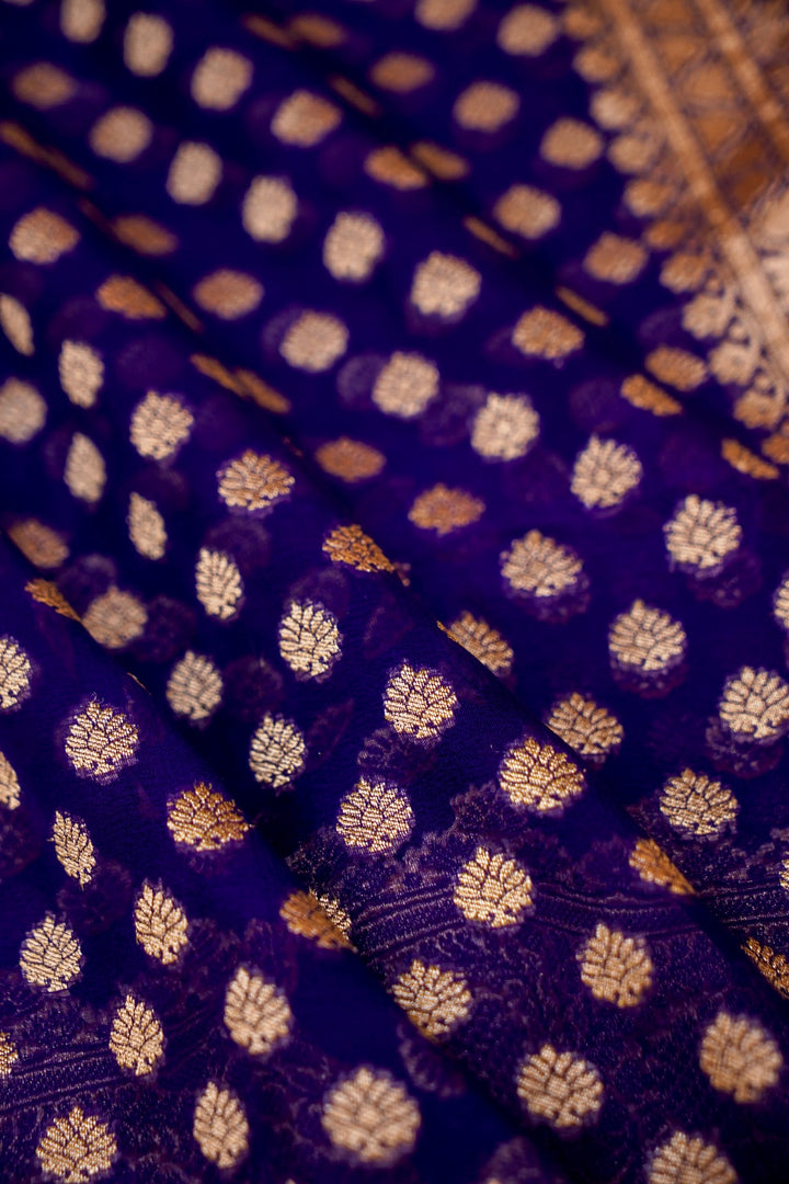 Violet Bootidar Elegance Khaddi Georgette Saree View 6