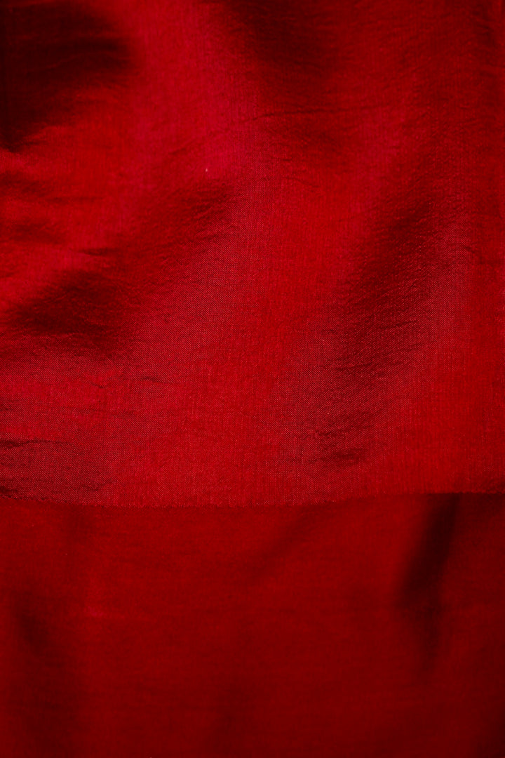 Maroon Stripe Luxe Banarasi Tissue Silk Saree View 6