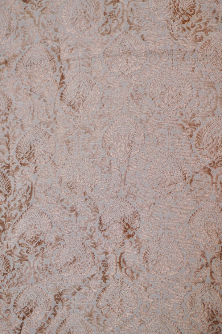 Handwoven Banarasi Dyeable Pure Katan Silk Brocade Fabric