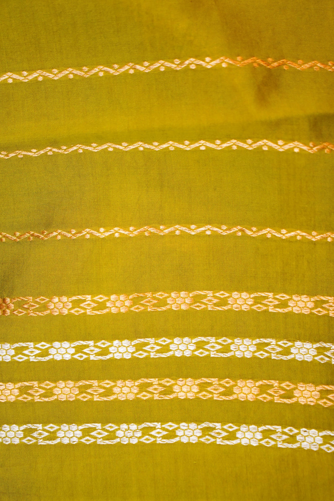 Parrot Green Royalty Handwoven Banarasi Pure Katan Silk Saree with All-Over Zari Motif