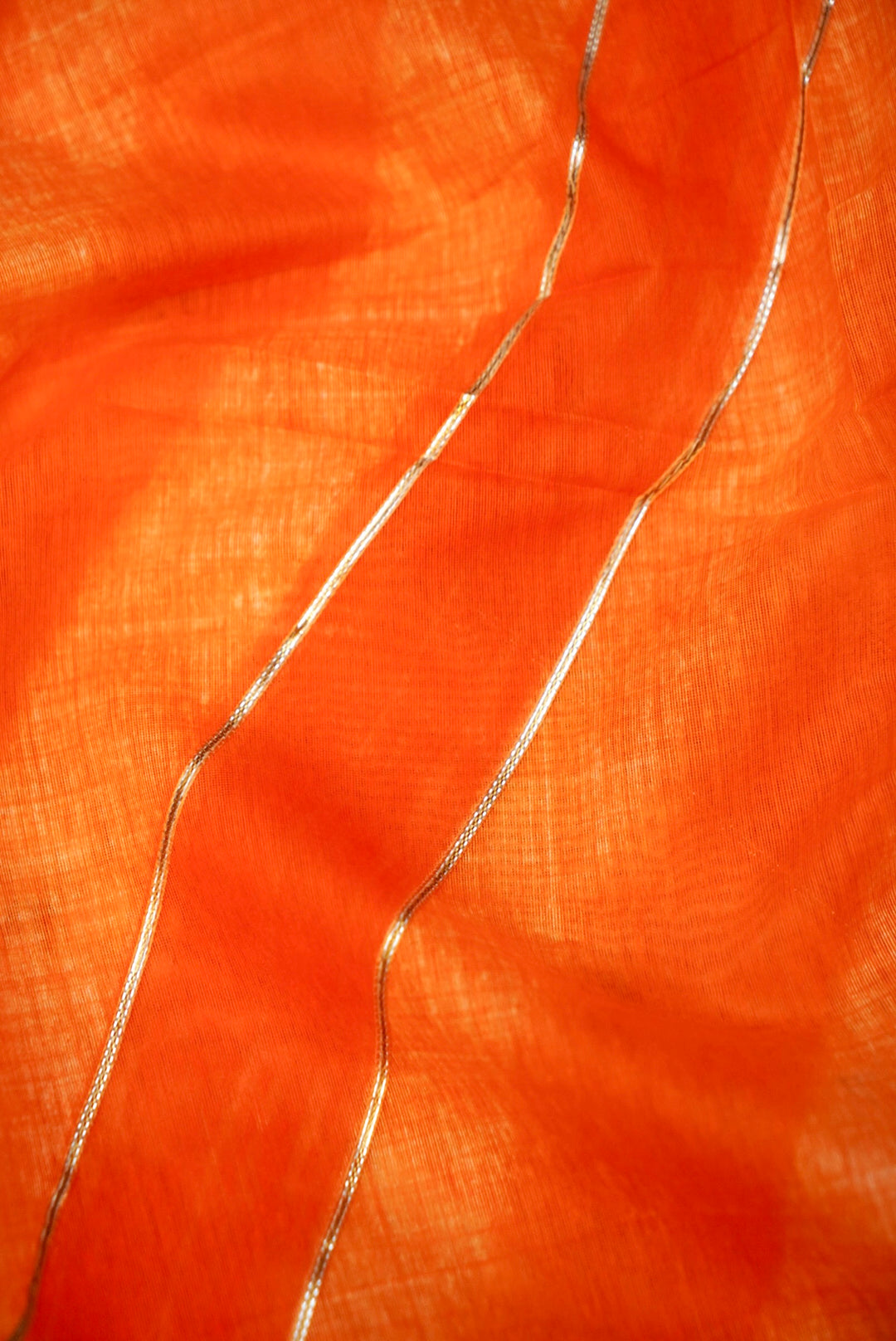 Mustard Yellow Pure Chanderi Silk Suit with Zardozi and Gotta Lace Work