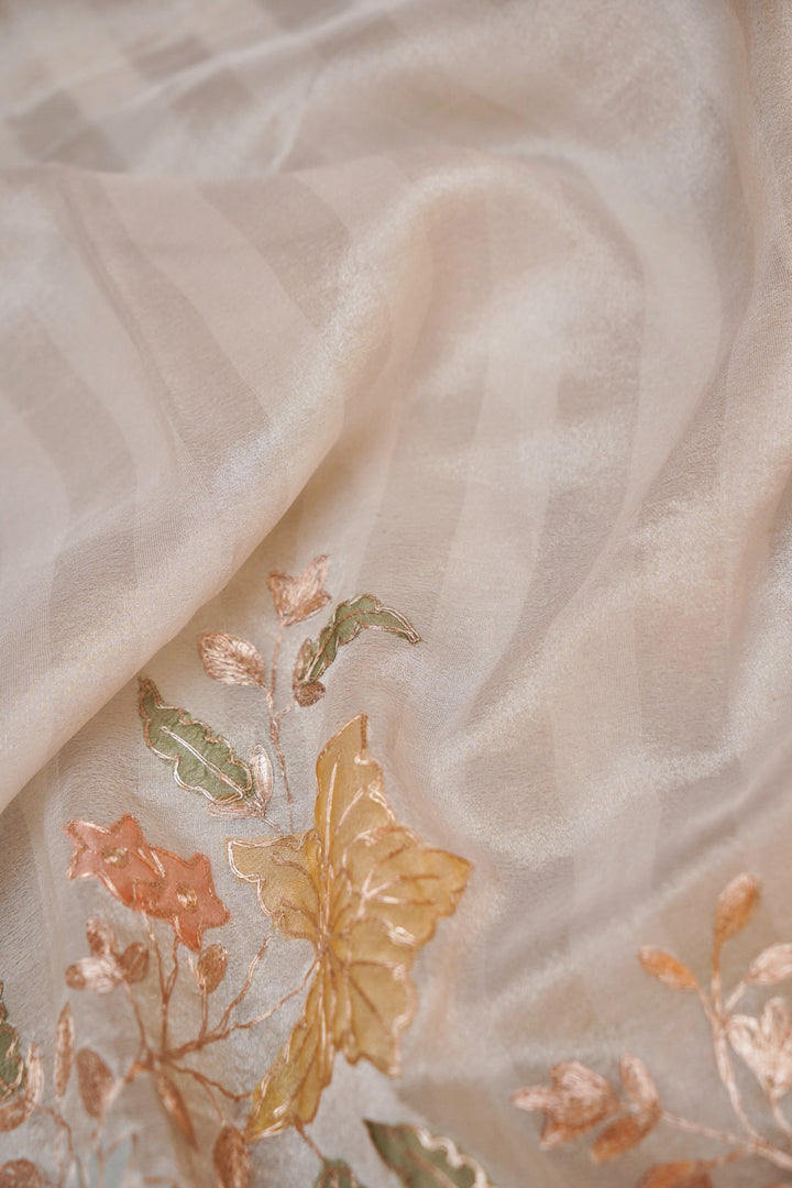 Pastel Pista Green Pure Soft Tissue Saree Delicate Festive Charm