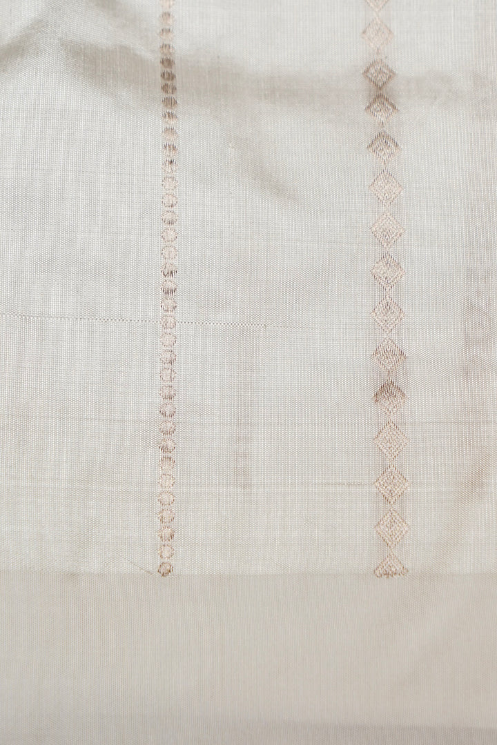 Handwoven Banarasi Pure Puna Silk Saree with Zari Woven Peacock Motifs