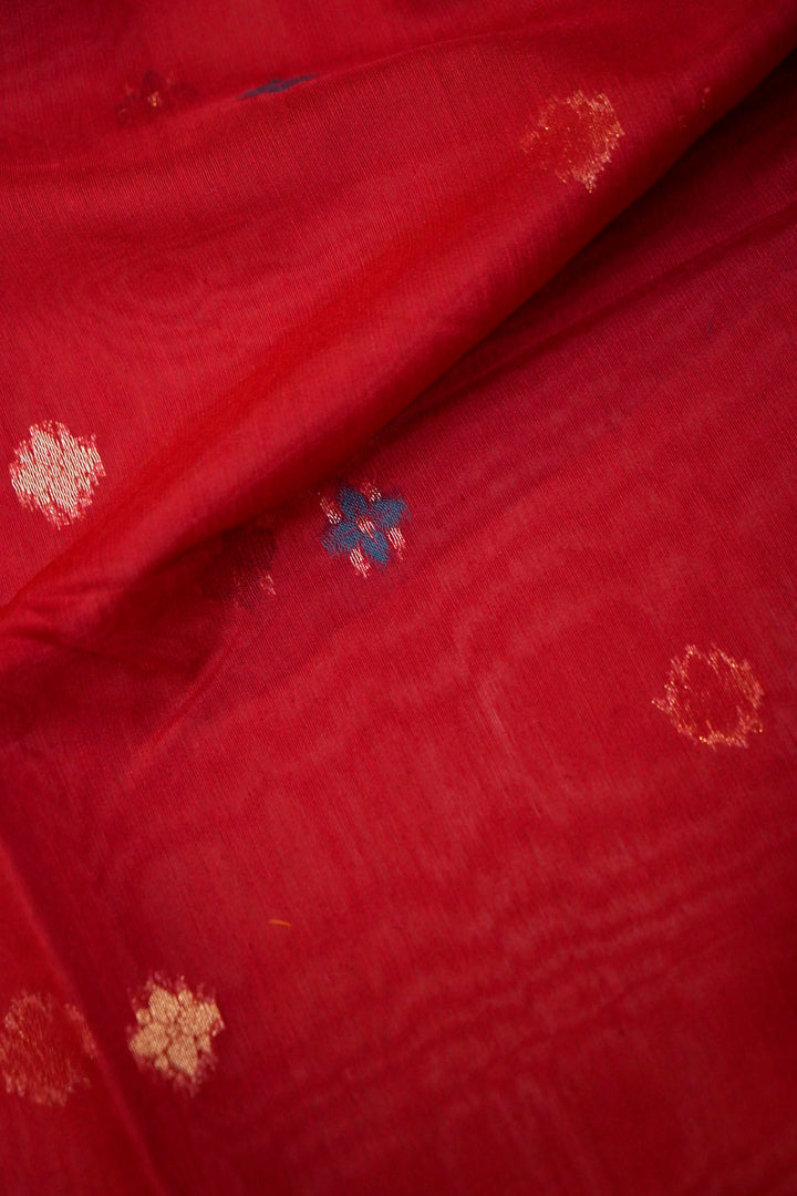 Regal Maroon Meenakari Birds Motif Cotton Silk Suit Set