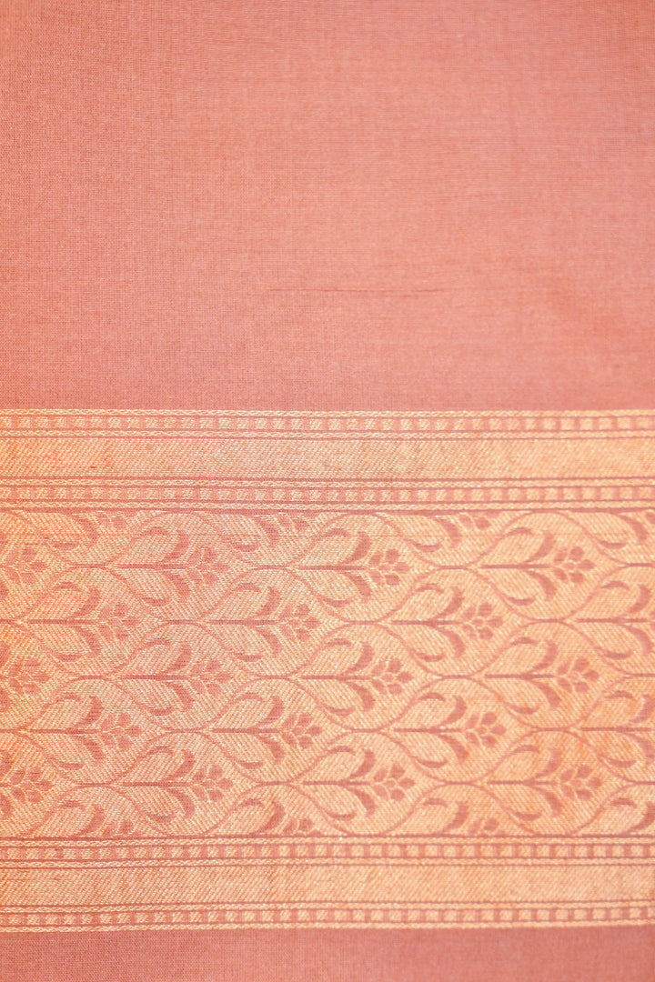 Handwoven Banarasi Mauve Pure Katan Satan Silk Meenakari Saree