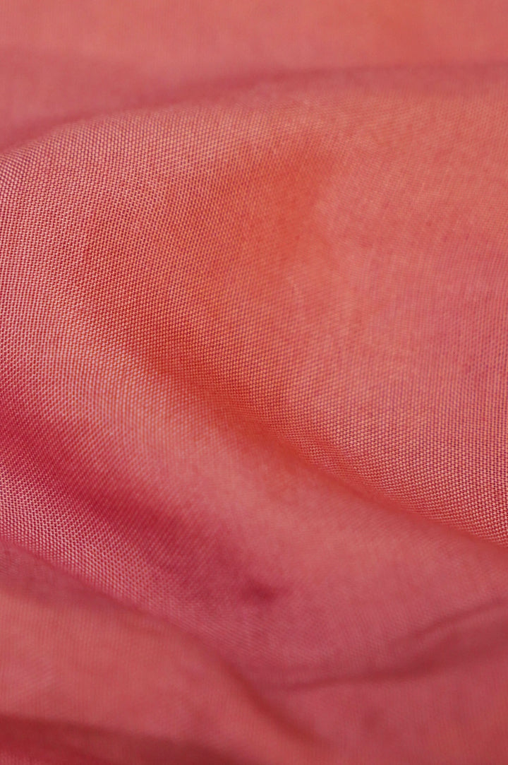 Unstitched Pastel Pink Pure Muslin Silk Suit with Hand Embroidery