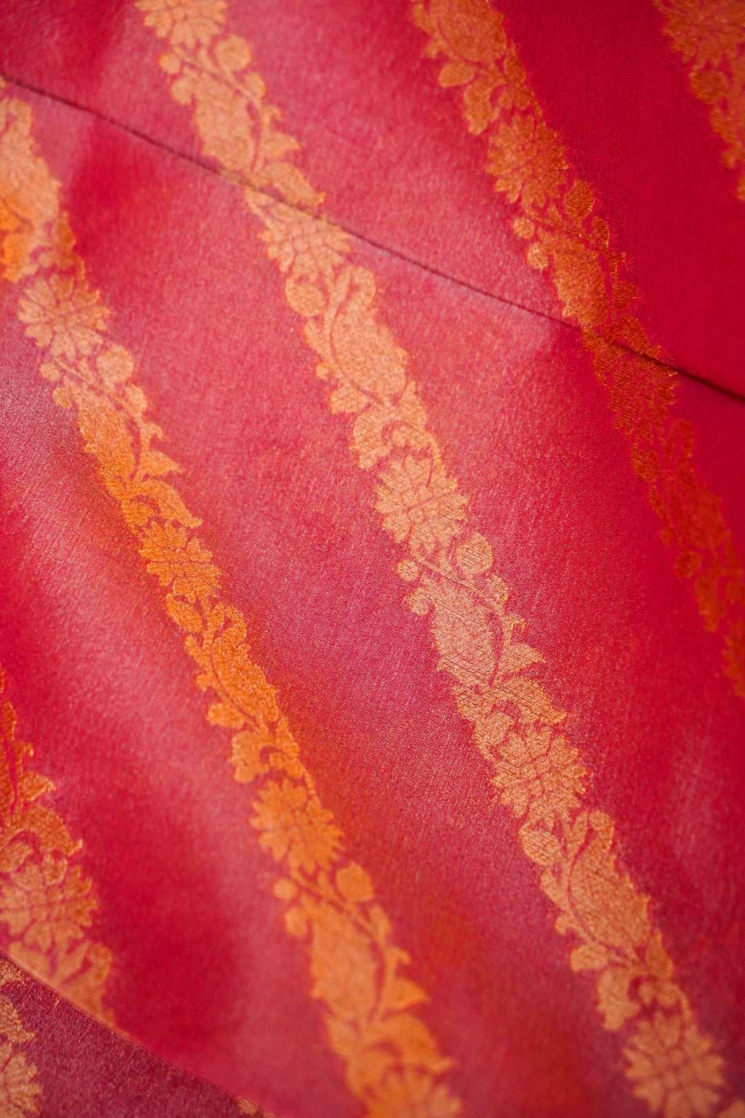 Pink Banarasi Tissue Silk Saree with Meenakari Jangla Top and Elephant Motif Dupatta