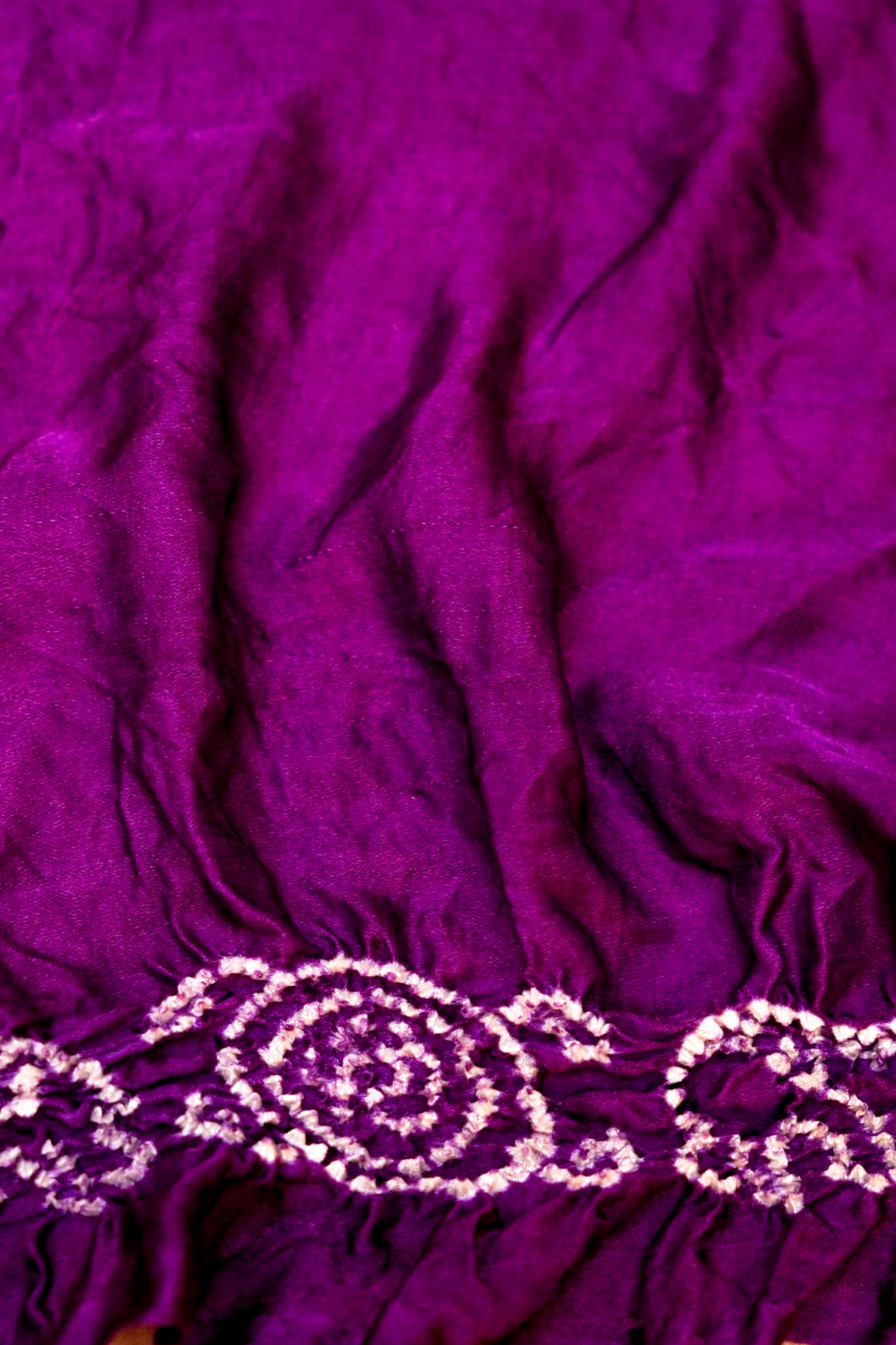 Royal Tradition in Purple Handwoven Georgette Silk Gharchola Saree with Zari Grid Detailing