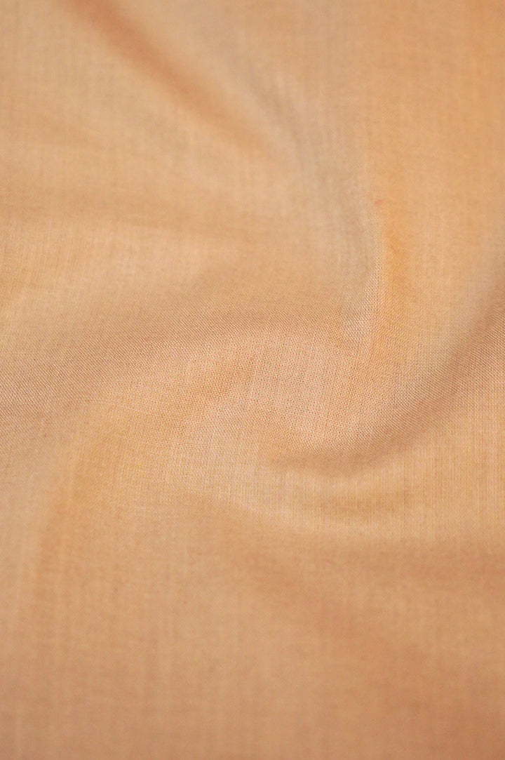 Elegant Beige Gold Cotton Silk Suit with Intricate Thread Embroidery