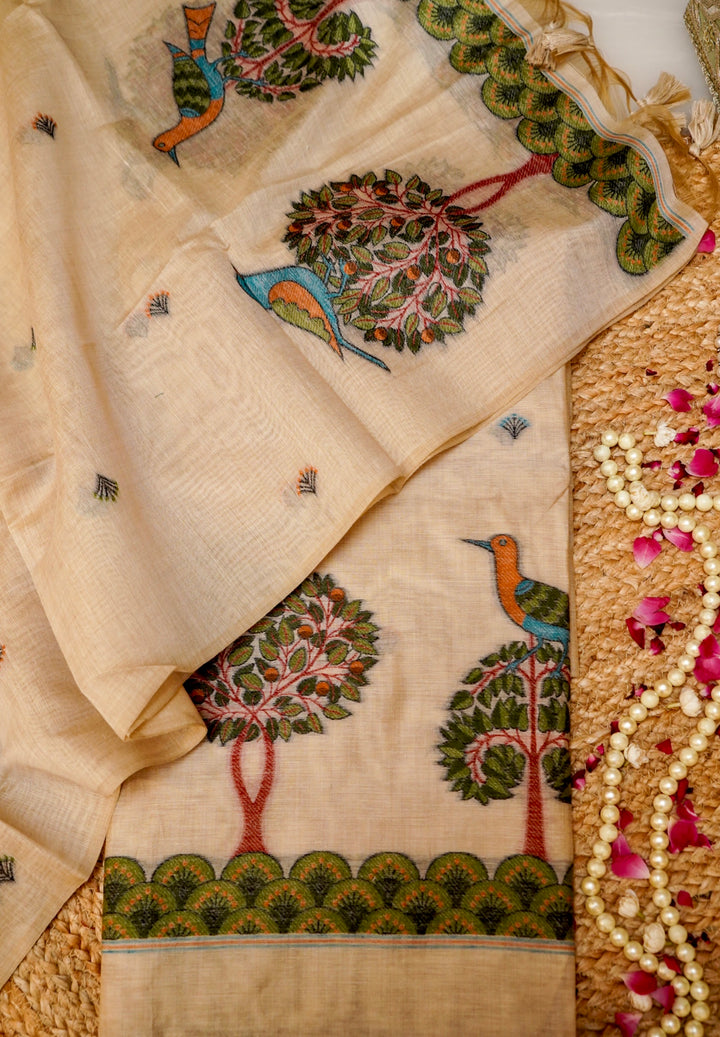 Ivory Grove Cotton Unstitched Suit Set
