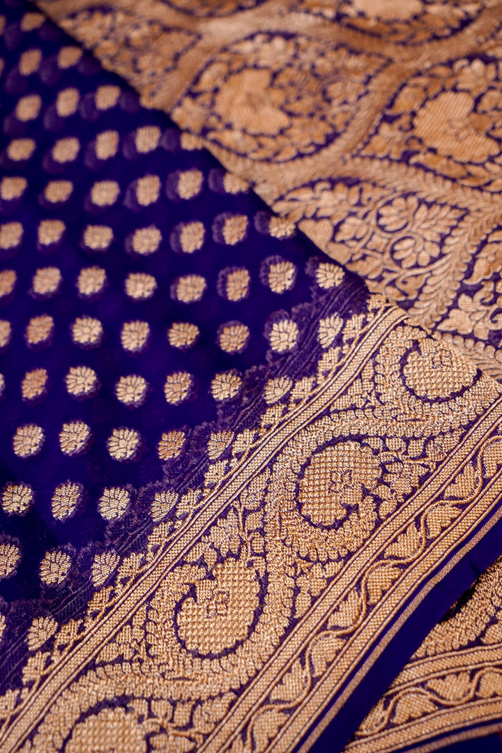 Violet Bootidar Elegance Khaddi Georgette Saree View 5