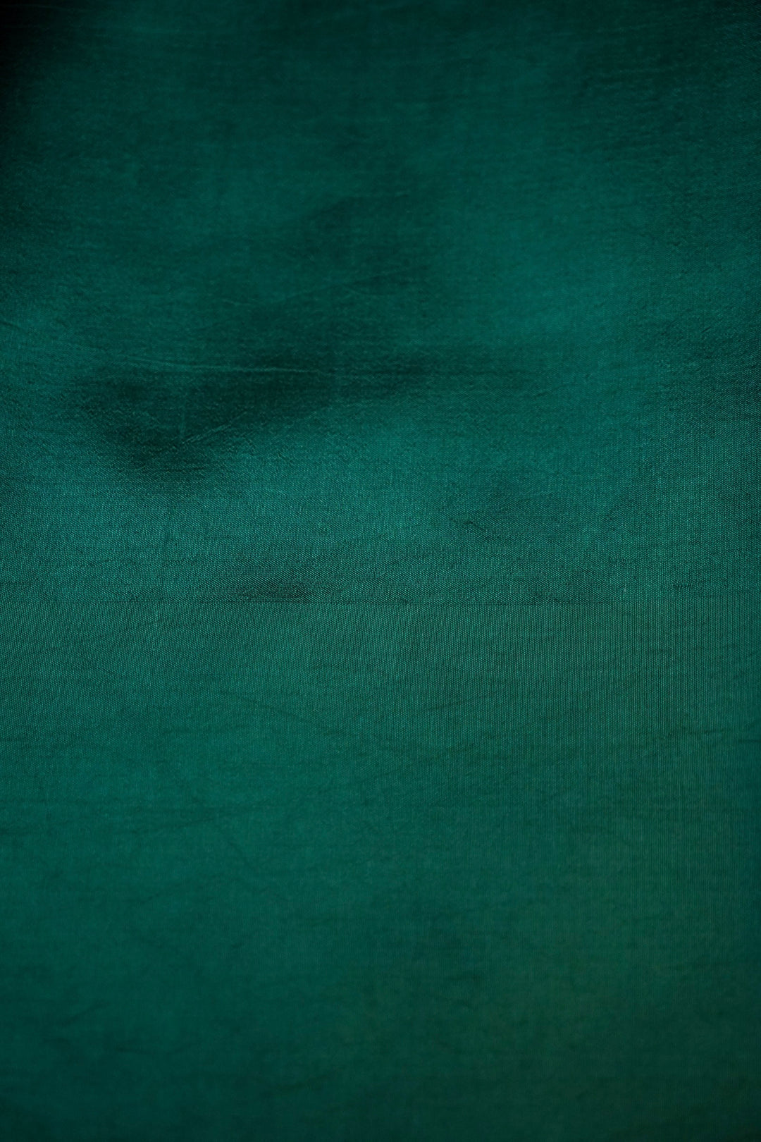 Dark Green Handwoven Banarasi Katan Silk Saree with Golden Zari Nandi Motifs