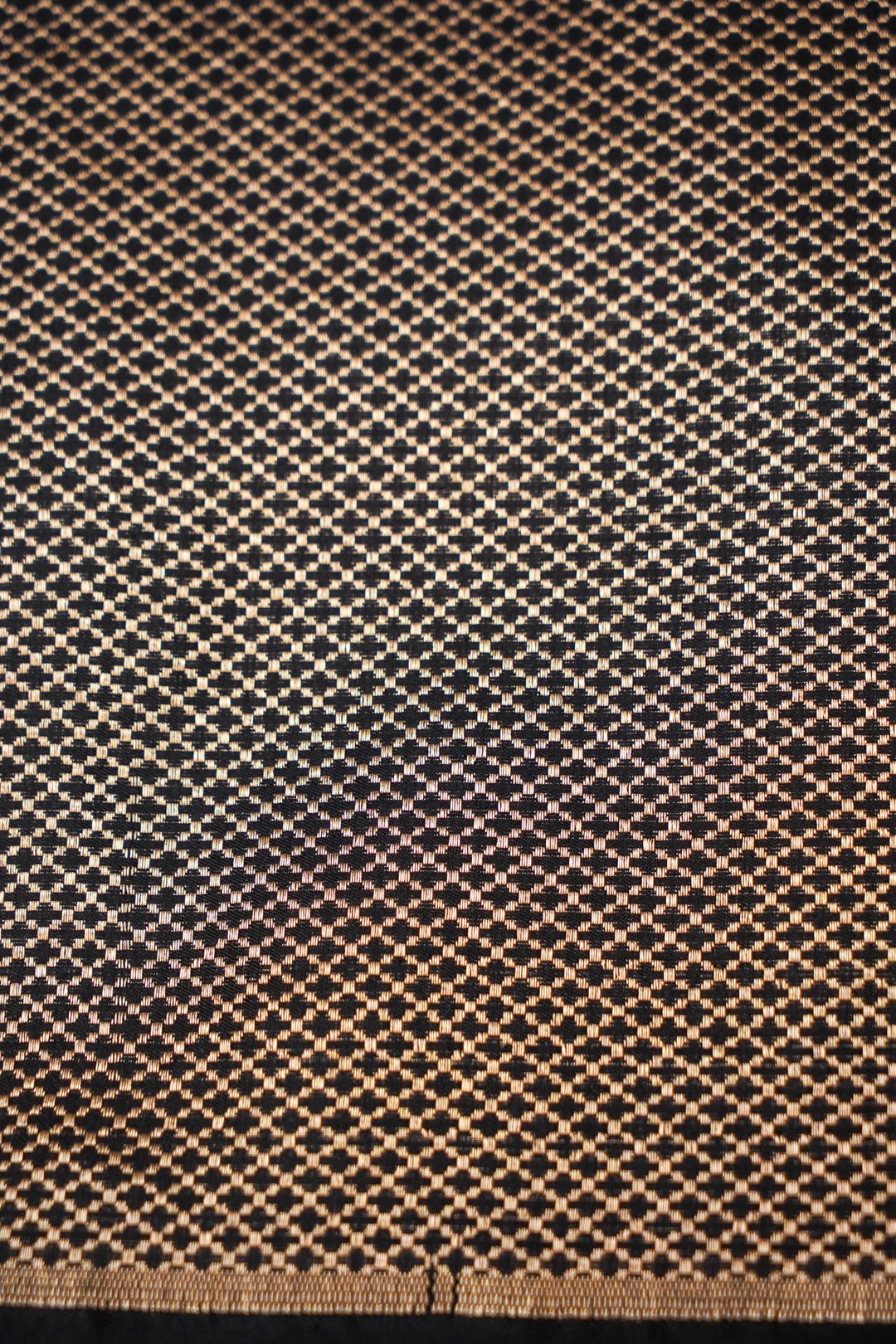 Handwoven Black Banarasi Pure Katan Silk Contemporary Saree with Zari Stripe Design