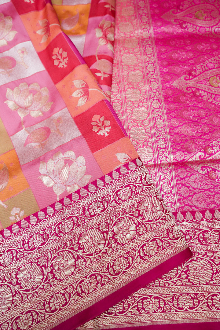 Handwoven Banarasi Pure Katan Silk Meenakari Rangkaat Saree