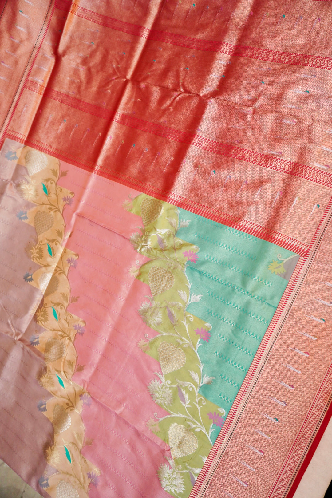 Heritage Splendor Banarasi Rangkat Pure Katan Silk Saree