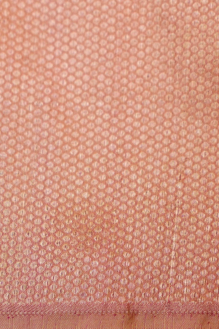 Luxury Handwoven Mauve Banarasi Saree in Pure Katan Silk with Detailed Tanchoi Motifs