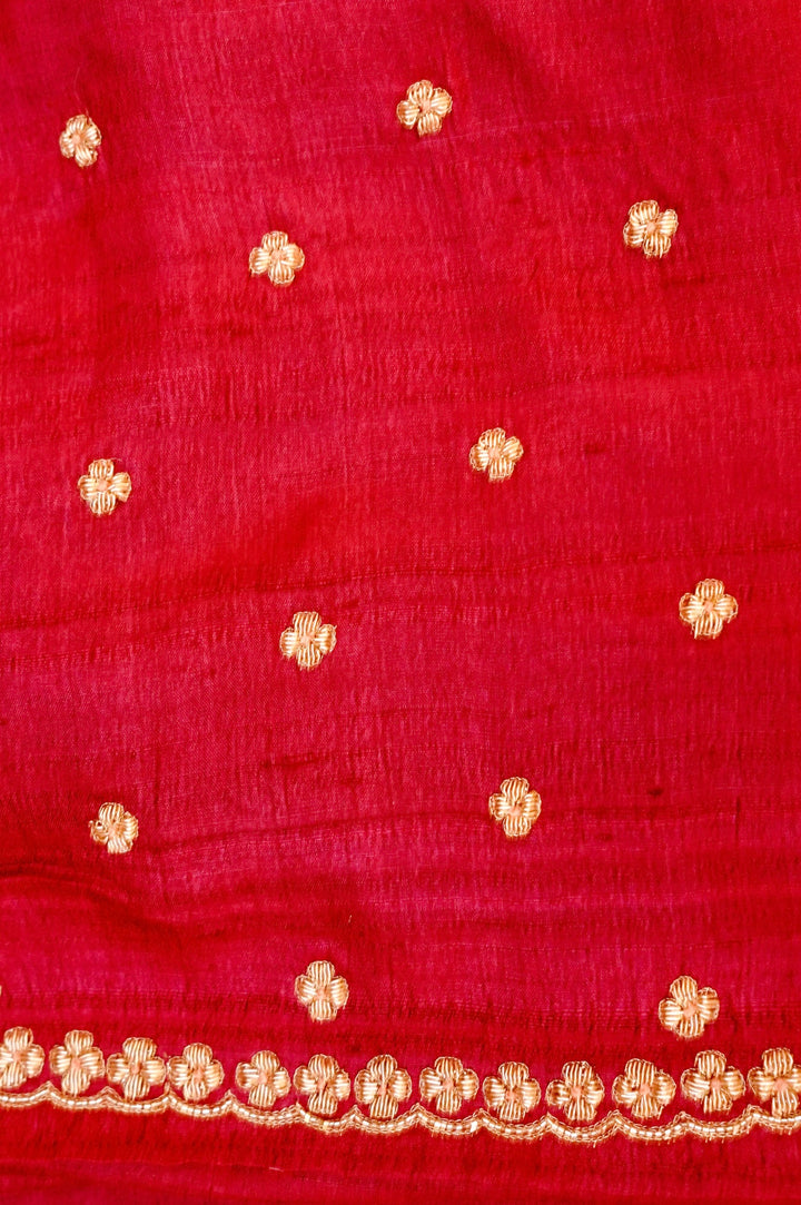 Luxurious Rose Gold Pure Tissue Saree with Antique Zardozi Embroidery