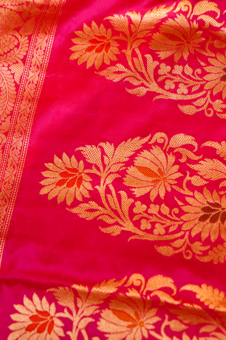 Gulnaar Rangkat – Handwoven Banarasi Pure Katan Silk Saree